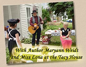 Lonesome Ron at the Tacy House with Author Maryann Weidt - Mankato, Minnesota