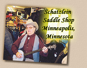 Lonesome Ron Yodeling with Banjo at Schatzlein Saddle Shop - Minneapolis, Minnesota