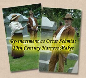 Lonesome Ron as Oscar Schmidt 19th Century Harness Maker  (Betsy Tacy Ghosts of the Past - Mankato, Minnesota