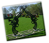 Crossed Pistols