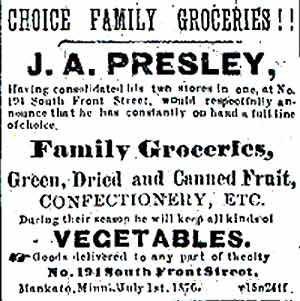 J A Presley Ad