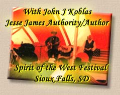 Lonesome Ron Yodeling with Jesse James Author/authority, John J Koblas - Spirit of the West Festival, Sioux Falls, South Dakota